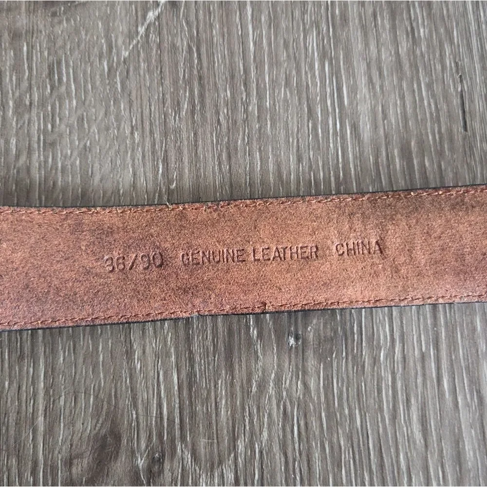 Cabela's Brown Leather Belt Size 36